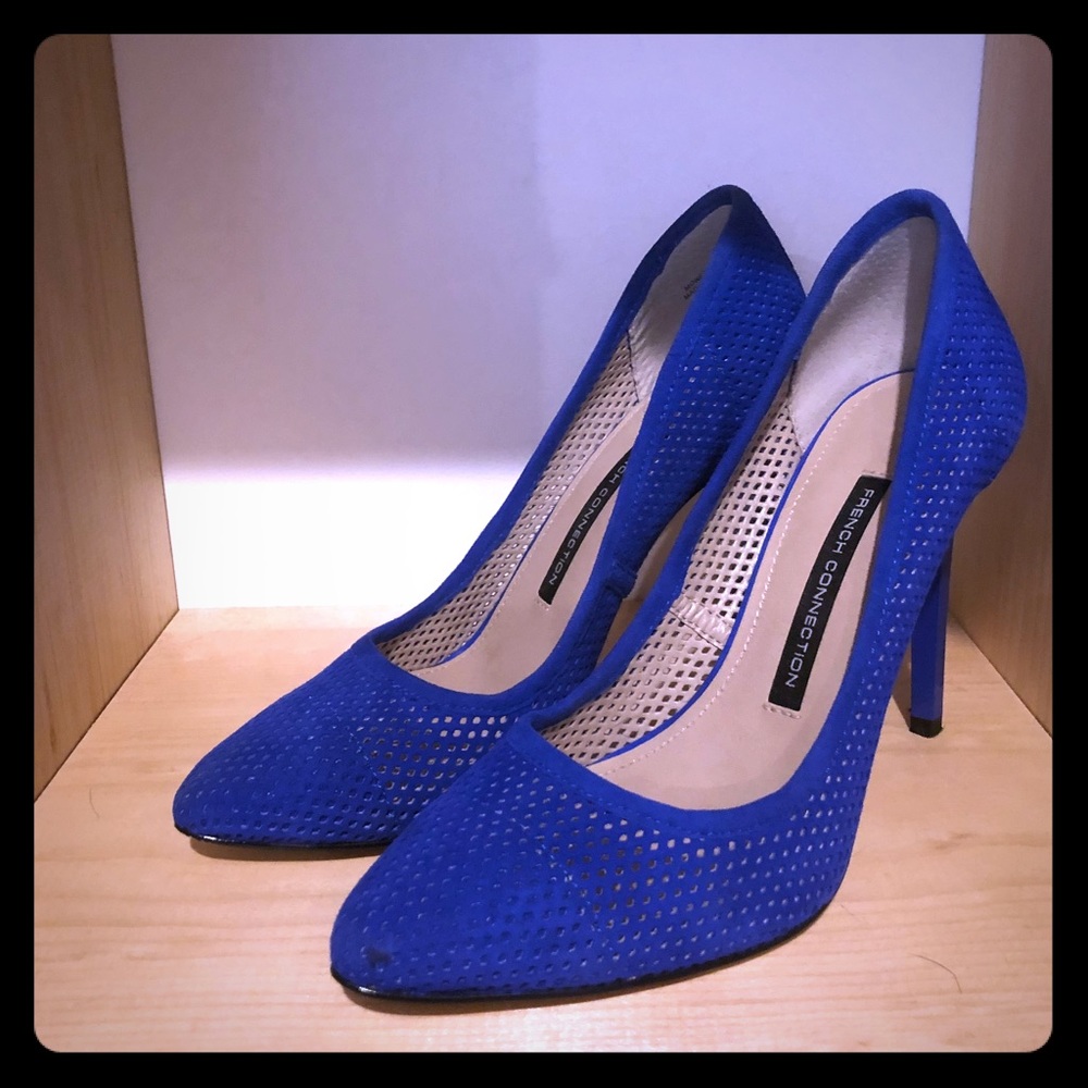 Gently Used French Connection Cobalt Pumps